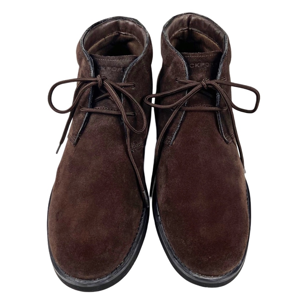 Rockport Mens Brown Suede Chukka Boots Size 11